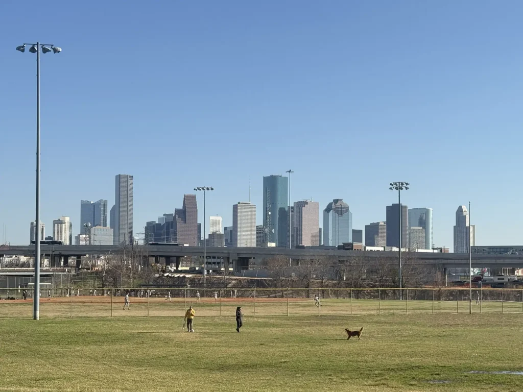 Houston skyline representing communities served by LHS Electrical Solutions