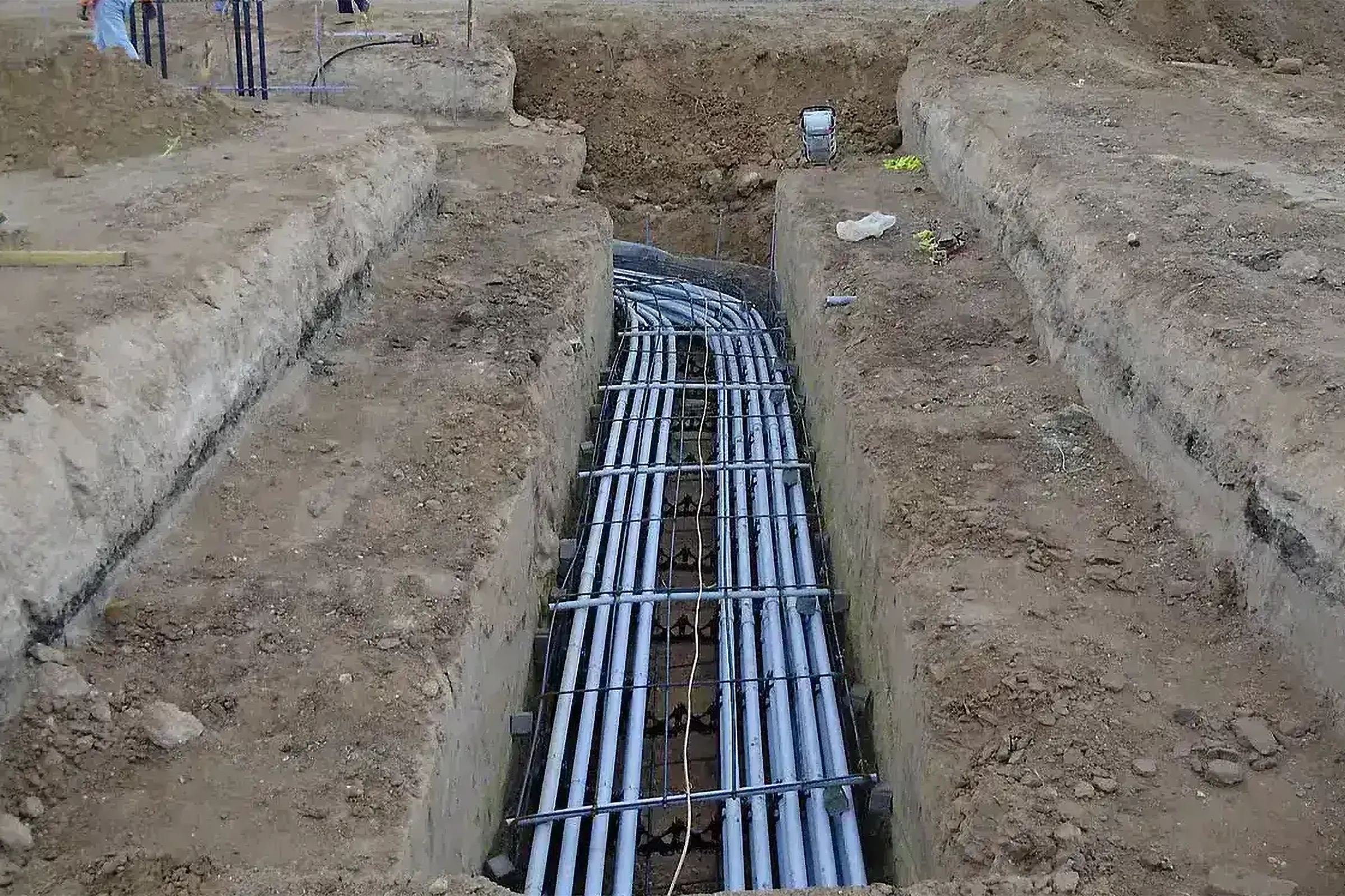 Duck Bank in construction